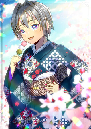 Noontide Kelly in a Kimono by kou_hiyoyo